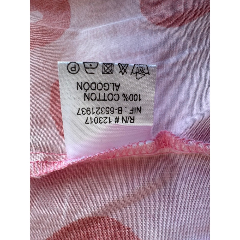 Maude Vivante Pink Red Octopus Molly Cotton Tiered Mini Dress XL‎ Fit Flare Puff - Picture 5 of 10